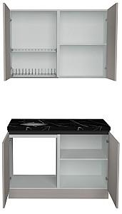 Set mobila bucatarie ArtFlame Gola 1.2 m New Grey(Bej)