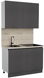 Set mobila bucatarie ArtFlame Gola 1.2 m Storm Grey(Gri)