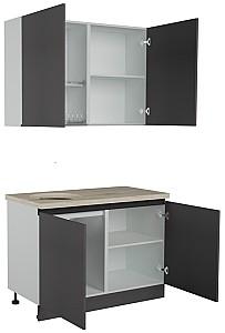 Set mobila bucatarie ArtFlame Gola 1.2 m Storm Grey(Gri)