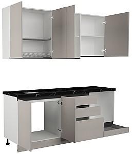 Set mobila bucatarie ArtFlame Gola 2 m New Grey(Bej)