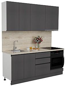 Set mobila bucatarie ArtFlame Gola 2 m Storm Grey(Gri)