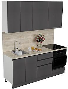 Set mobila bucatarie ArtFlame Gola 2 m Storm Grey(Gri)