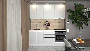 Set mobila bucatarie ArtFlame Gola 2 m White(Alb)