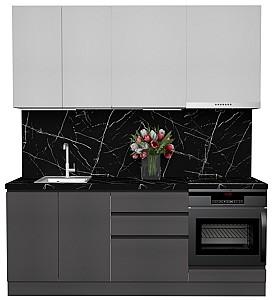 Set mobila bucatarie ArtFlame Gola 2 m White(Alb)/Storm Grey(Gri)