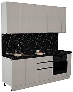 Set mobila bucatarie ArtFlame Gola 2.2 m New Grey(Bej)