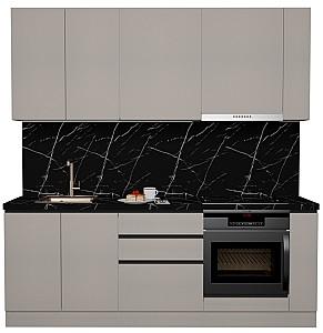 Set mobila bucatarie ArtFlame Gola 2.2 m New Grey(Bej)