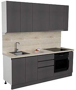 Set mobila bucatarie ArtFlame Gola 2.2 m Storm Grey(Gri)