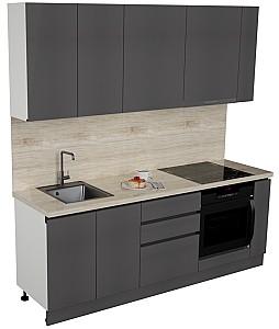 Set mobila bucatarie ArtFlame Gola 2.2 m Storm Grey(Gri)