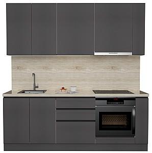 Set mobila bucatarie ArtFlame Gola 2.2 m Storm Grey(Gri)