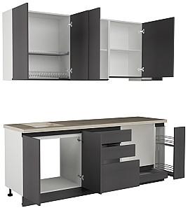 Set mobila bucatarie ArtFlame Gola 2.2 m Storm Grey(Gri)