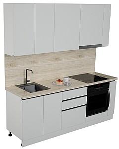 Set mobila bucatarie ArtFlame Gola 2.2 m White(Alb)