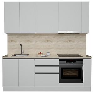 Set mobila bucatarie ArtFlame Gola 2.2 m White(Alb)