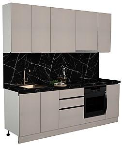 Set mobila bucatarie ArtFlame Gola 2.4 m New Grey(Bej)