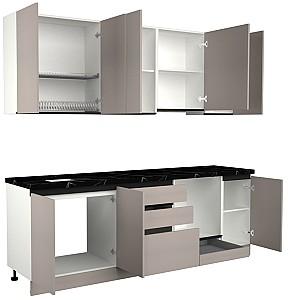 Set mobila bucatarie ArtFlame Gola 2.4 m New Grey(Bej)