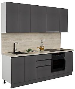 Set mobila bucatarie ArtFlame Gola 2.4 m Storm Grey(Gri)