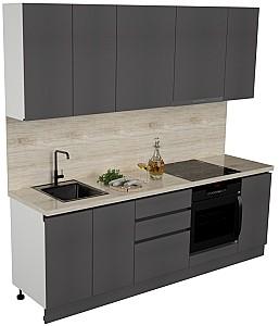 Set mobila bucatarie ArtFlame Gola 2.4 m Storm Grey(Gri)