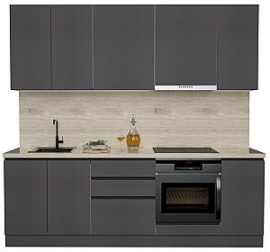 Set mobila bucatarie ArtFlame Gola 2.4 m Storm Grey(Gri)