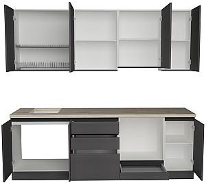 Set mobila bucatarie ArtFlame Gola 2.4 m Storm Grey(Gri)