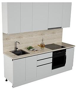 Set mobila bucatarie ArtFlame Gola 2.4 m White(Alb)