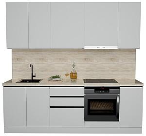 Set mobila bucatarie ArtFlame Gola 2.4 m White(Alb)