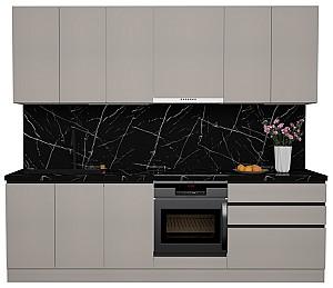 Set mobila bucatarie ArtFlame Gola 2.6 m New Grey(Bej)