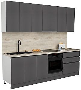 Set mobila bucatarie ArtFlame Gola 2.6 m Storm Grey(Gri)