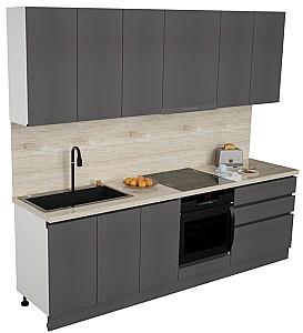 Set mobila bucatarie ArtFlame Gola 2.6 m Storm Grey(Gri)