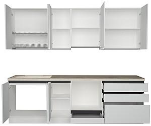 Set mobila bucatarie ArtFlame Gola 2.6 m White(Alb)