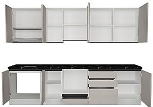 Set mobila bucatarie ArtFlame Gola 3 m New Grey(Bej)