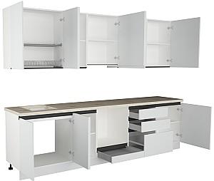 Set mobila bucatarie ArtFlame Gola 3 m White(Alb)