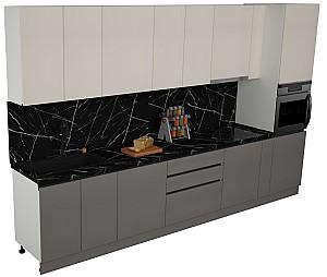 Set mobila bucatarie ArtFlame Gola 3.6 m Cream(Bej)/Stone Grey(Gri)