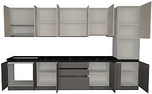 Set mobila bucatarie ArtFlame Gola 3.6 m Cream(Bej)/Stone Grey(Gri)