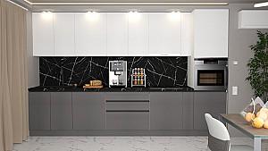 Set mobila bucatarie ArtFlame Gola 3.6 m White(Alb)/Storm Grey(Gri)