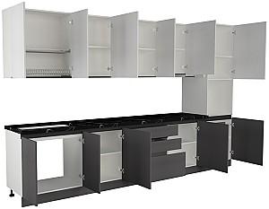 Set mobila bucatarie ArtFlame Gola 3.6 m White(Alb)/Storm Grey(Gri)