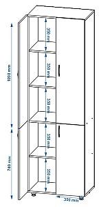 Dulap Pehotin SHD-3 Stejar Sonoma(Bej)