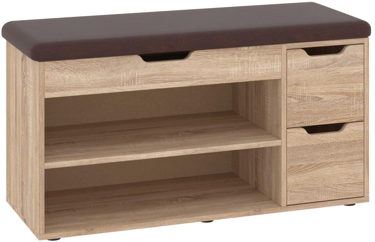 Dulap pentru incaltaminte Pehotin B-7 stejar sonoma/maro