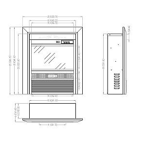 Semineu electric ArtFlame Cristina (WS-Q-03)