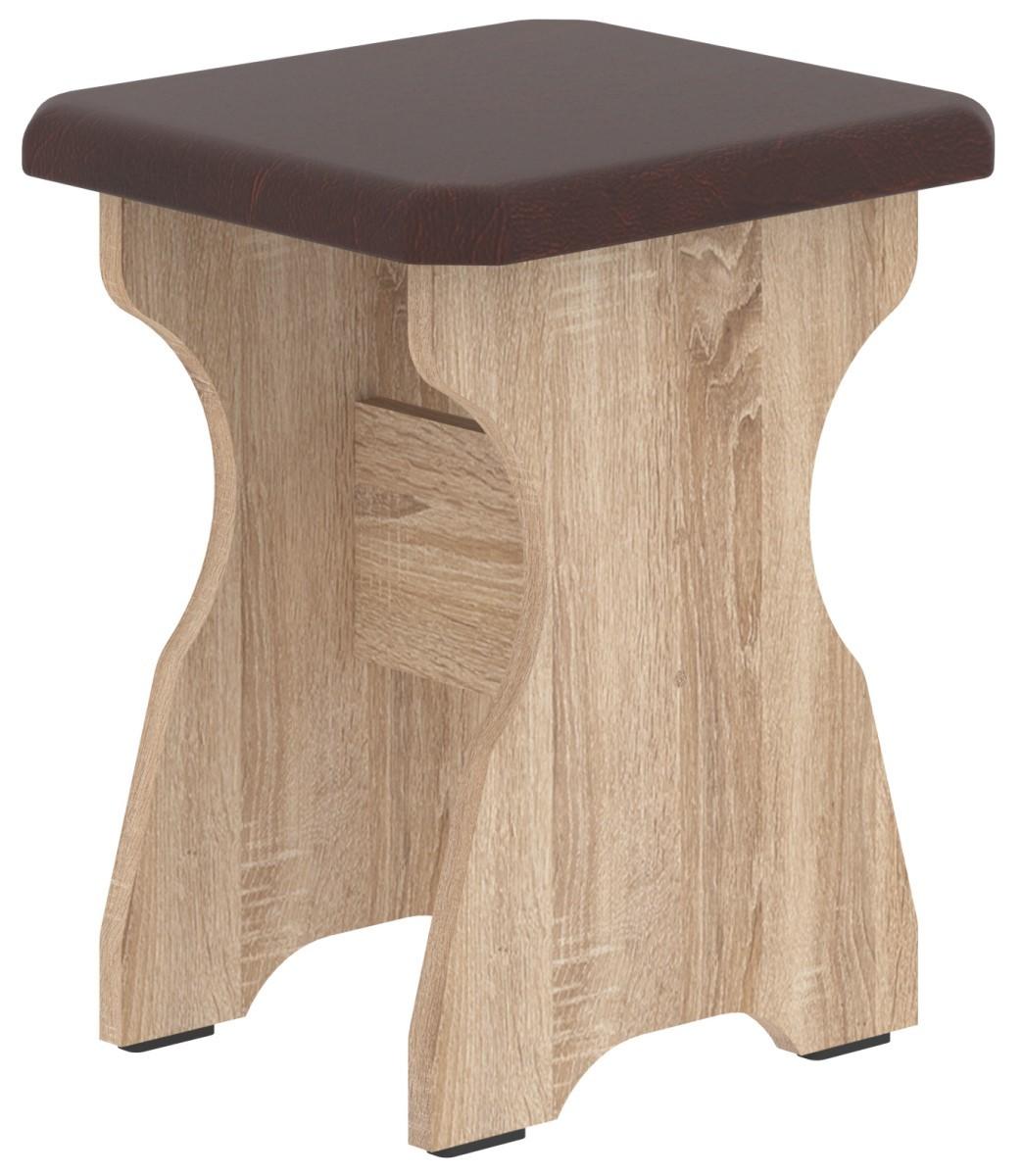 Taburet Pehotin 1 stejar sonoma/maro