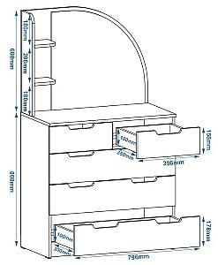 Masa de machiaj Pehotin Triumo-5 nuc