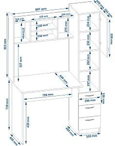 Masa pentru calculator Pehotin Oxford nuc