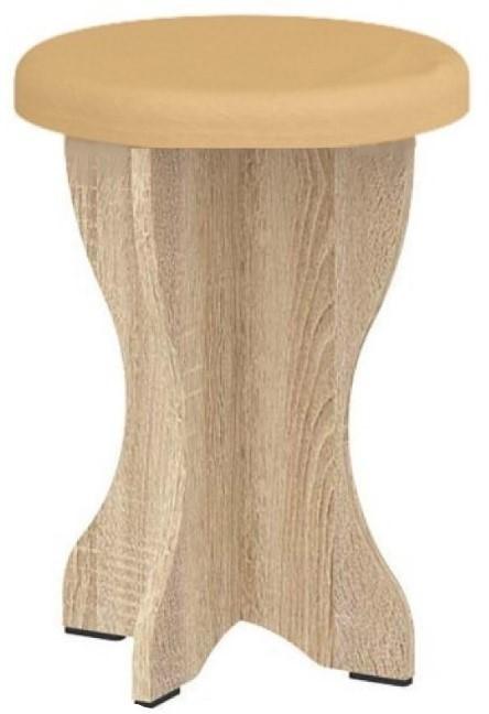 Taburet Pehotin 2 Stejar Sonoma/Cafea