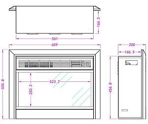 Semineu electric ArtFlame Mars WS-Q-10