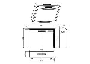 Semineu electric ArtFlame Zakynthos natural (800401)