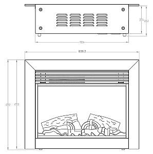 Semineu electric ArtFlame Richi (800120)
