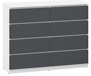 Comoda Pehotin NS-8 Alb / Antracit