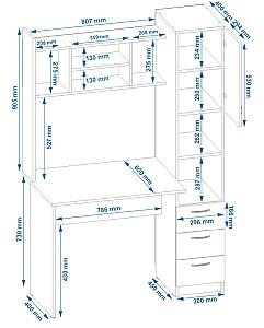 Masa de birou Pehotin Oxford Kraft