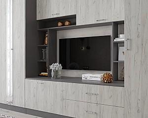 Living ML Mobila ML-3 Antracit/Stejar Kraft Alb