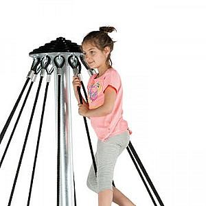 Set pentru joaca PlayPark Piramida din frânghia armată – 2,7m