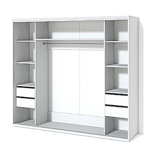 Dulap-cupe Fabrik Home 2400 (1) frasin alb