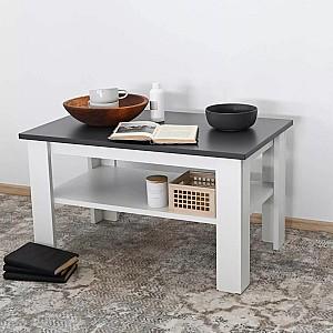 Masuta de cafea, reviste Fabrik Home Blanca Antracit(Gri)/Frasin Alb